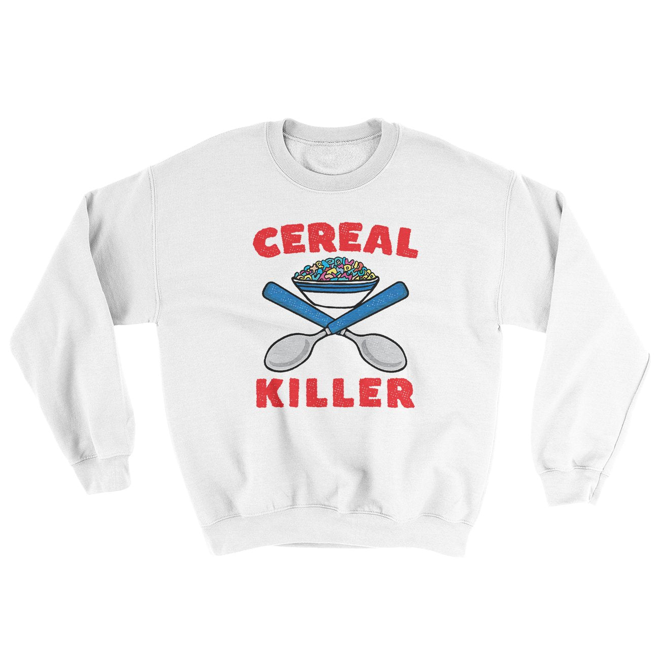 Cereal Killer Ugly Sweater White | Funny Shirt from Famous In Real Life
