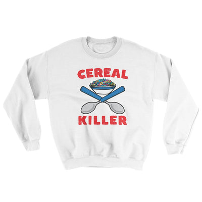 Cereal Killer Ugly Sweater White | Funny Shirt from Famous In Real Life
