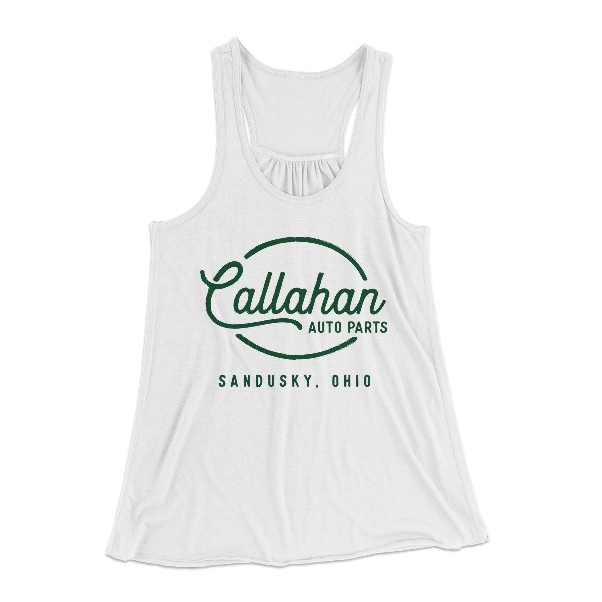Callahan Auto Parts Women's Flowey Tank Top | Funny Shirt from Famous In Real Life