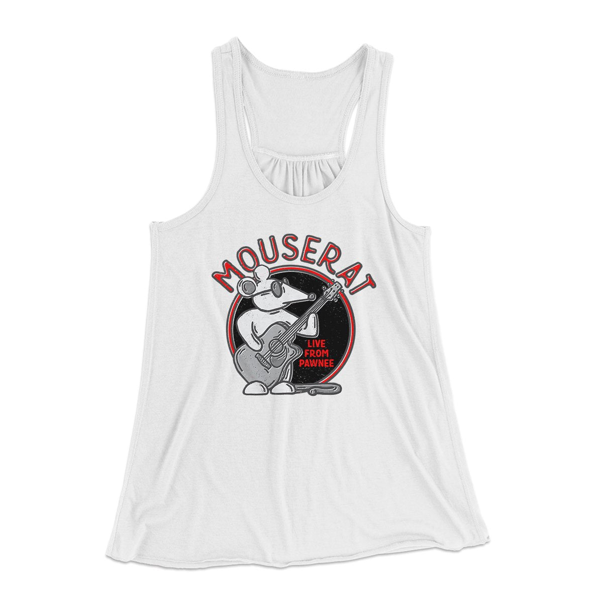 Mouse Rat Women's Flowey Tank Top White | Funny Shirt from Famous In Real Life