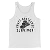 Crate Challenge Survivor 2021 Men/Unisex Tank White | Funny Shirt from Famous In Real Life