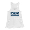 Hawkins Power and Light Women's Flowey Tank Top White | Funny Shirt from Famous In Real Life