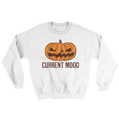 Current Mood Ugly Sweater White | Funny Shirt from Famous In Real Life