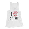 I Heart Science Women's Flowey Tank Top White | Funny Shirt from Famous In Real Life