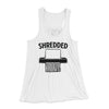 Shredded Funny Women's Flowey Tank Top White | Funny Shirt from Famous In Real Life