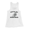 Watch Me Neigh Neigh Funny Women's Flowey Tank Top White | Funny Shirt from Famous In Real Life
