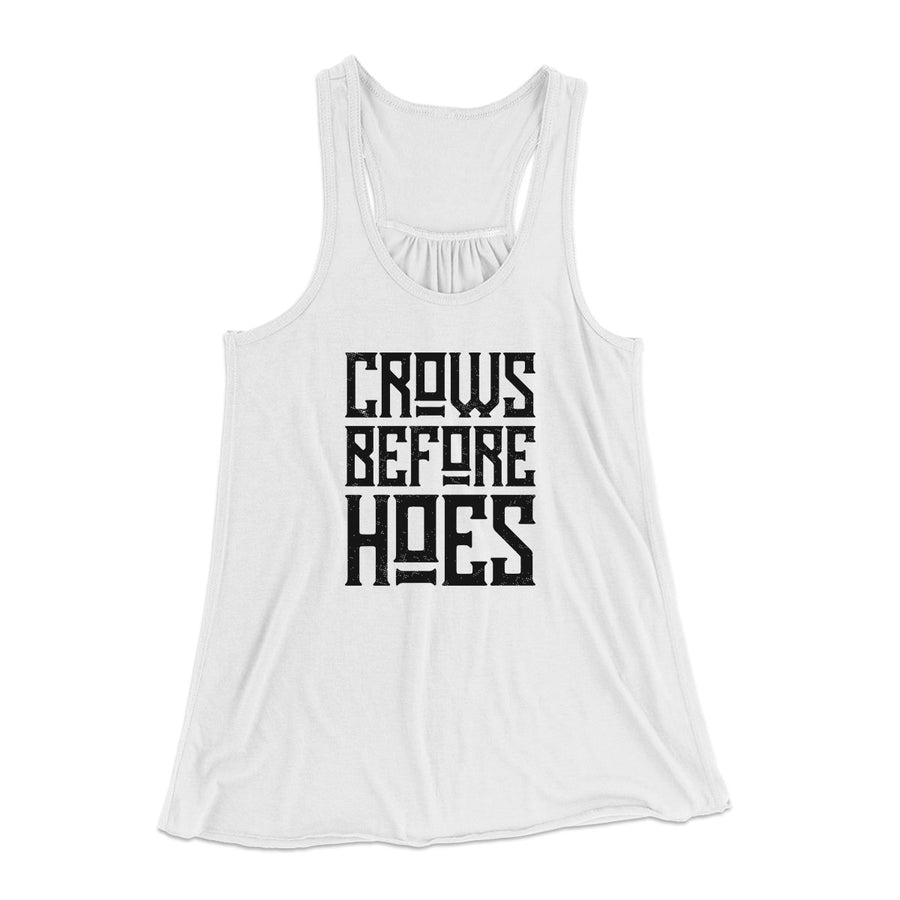 Crows Before Hoes Women's Flowey Tank Top | Funny Shirt from Famous In Real Life