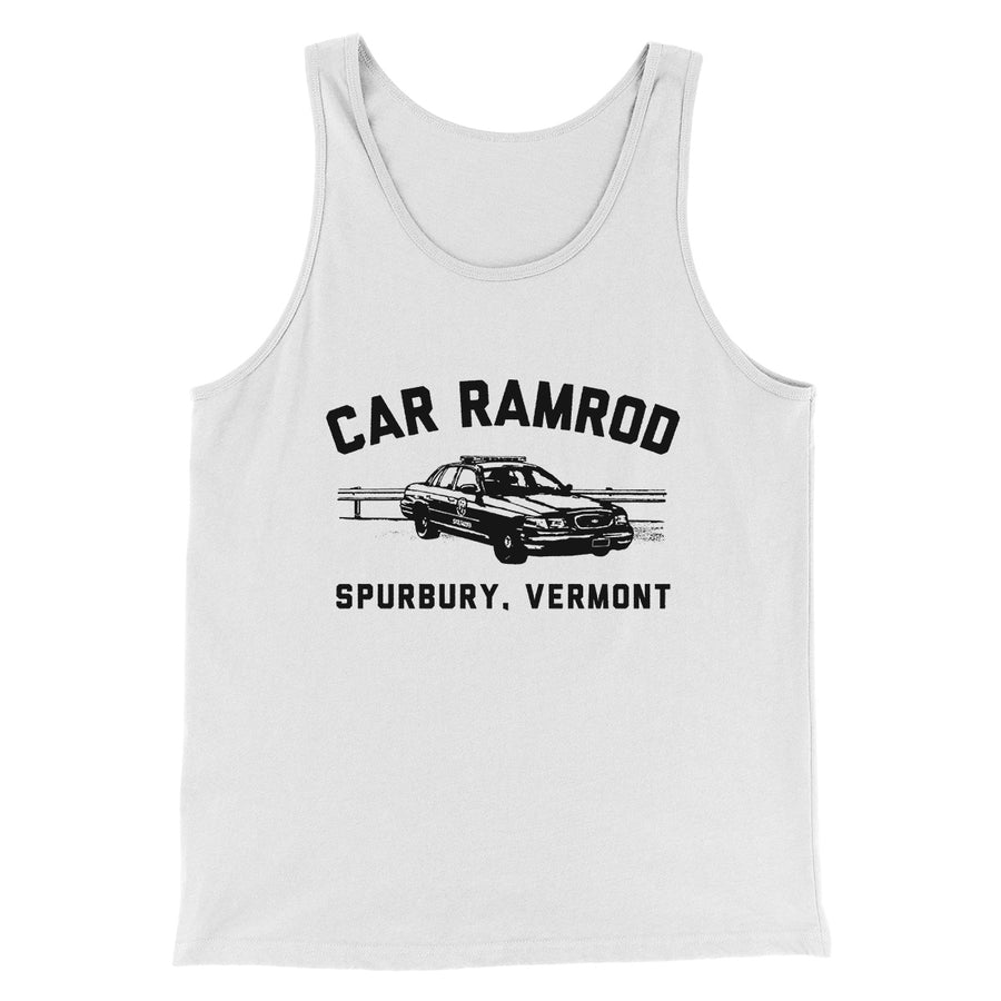 Car Ramrod Men/Unisex Tank Top White/Black | Funny Shirt from Famous In Real Life