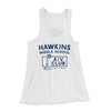 Hawkins Middle School A/V Club Women's Flowey Tank Top White | Funny Shirt from Famous In Real Life