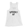 Spooky AF Women's Flowey Tank Top White | Funny Shirt from Famous In Real Life