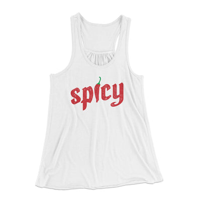 Spicy Women's Flowey Tank Top White | Funny Shirt from Famous In Real Life
