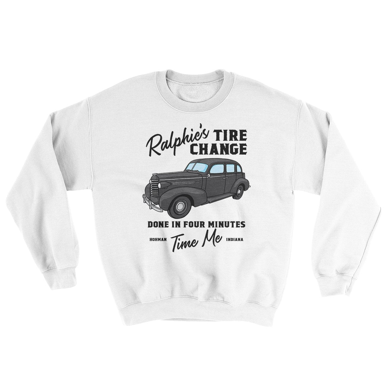 Ralphie's Tire Change Ugly Sweater | Funny Shirt from Famous In Real Life