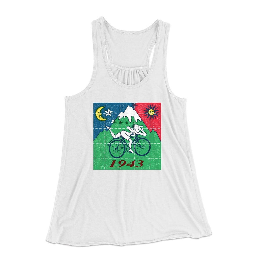 Bicycle Day 1943 Women's Flowey Tank Top | Funny Shirt from Famous In Real Life