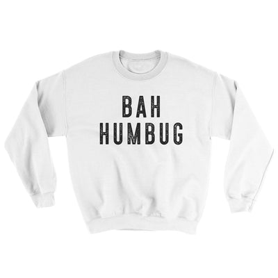 Bah Humbug Ugly Sweater White | Funny Shirt from Famous In Real Life