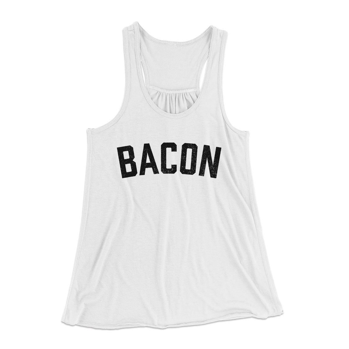 Bacon Women's Flowey Tank Top White | Funny Shirt from Famous In Real Life