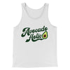 Avocadoholic Men/Unisex Tank Top White/Black | Funny Shirt from Famous In Real Life