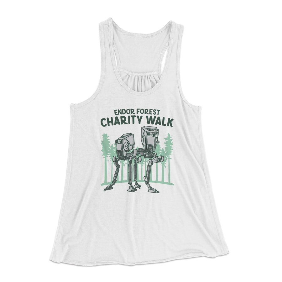 Endor Forest Charity Walk Women's Flowey Tank Top | Funny Shirt from Famous In Real Life