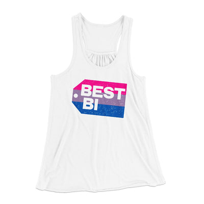Best Bi Women's Flowey Tank Top White | Funny Shirt from Famous In Real Life