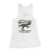 Sexual Tyrannosaurus Chewing Tobacco Women's Flowey Tank Top White | Funny Shirt from Famous In Real Life
