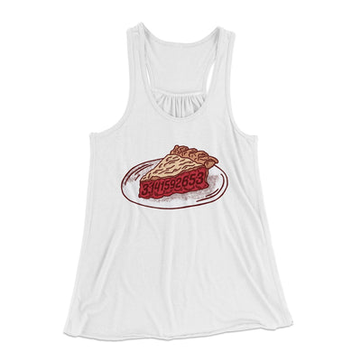 Slice of Pi Women's Flowey Tank Top White | Funny Shirt from Famous In Real Life