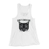 Don't Cross Me Women's Flowey Tank Top White | Funny Shirt from Famous In Real Life