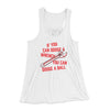 If You Can Dodge A Wrench, You Can Dodge A Ball Women's Flowey Tank Top White | Funny Shirt from Famous In Real Life