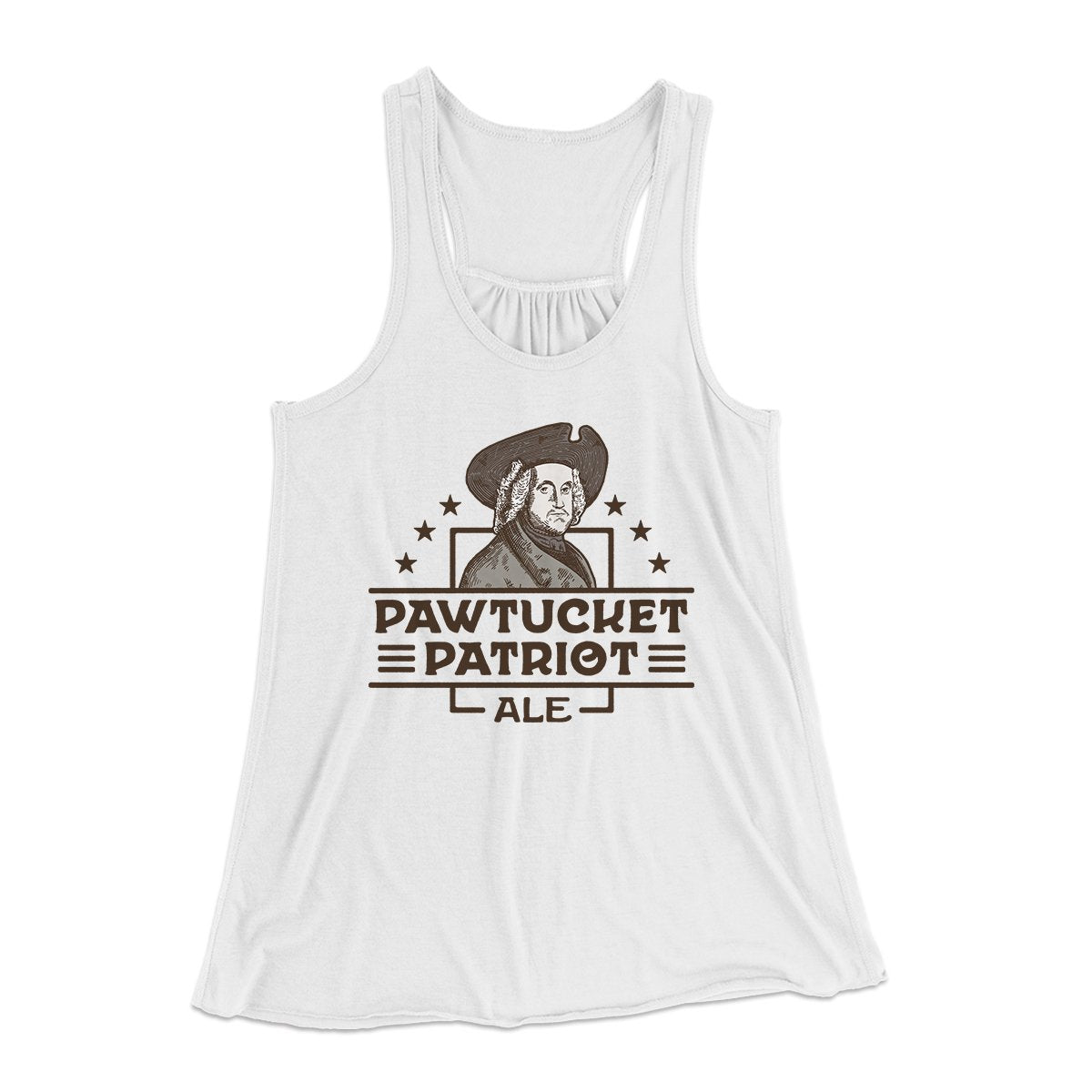 Pawtucket Patriot Ale Women's Flowey Tank Top White | Funny Shirt from Famous In Real Life