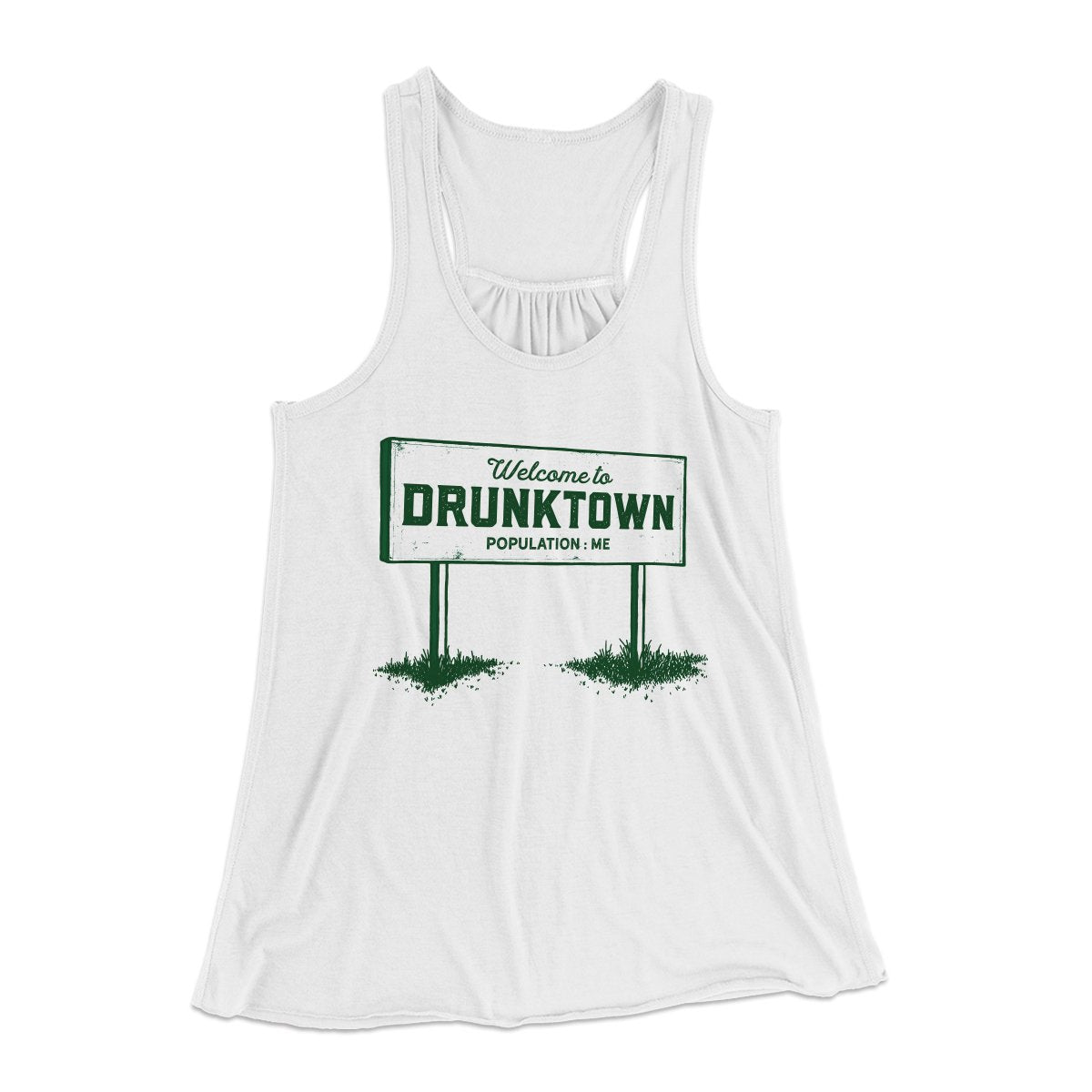 Welcome to Drunktown Women's Flowey Tank Top | Funny Shirt from Famous In Real Life