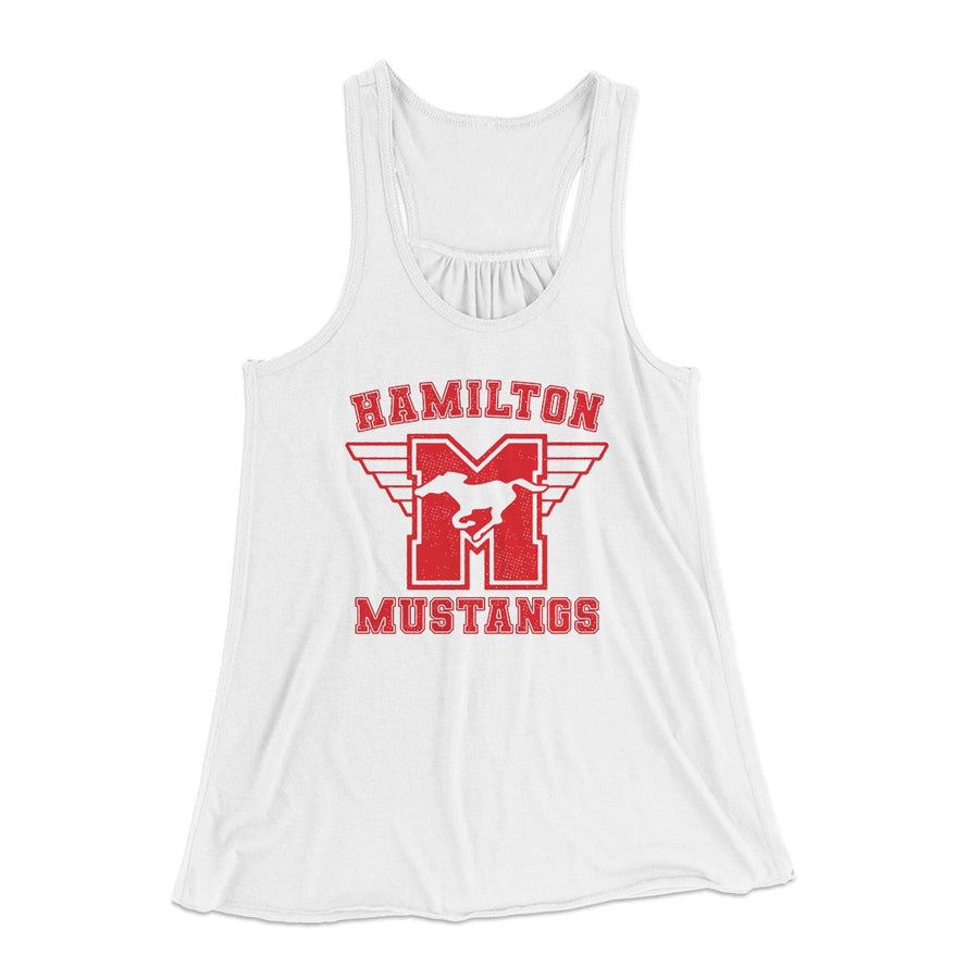 Hamilton Mustangs Women's Flowey Tank Top | Funny Shirt from Famous In Real Life