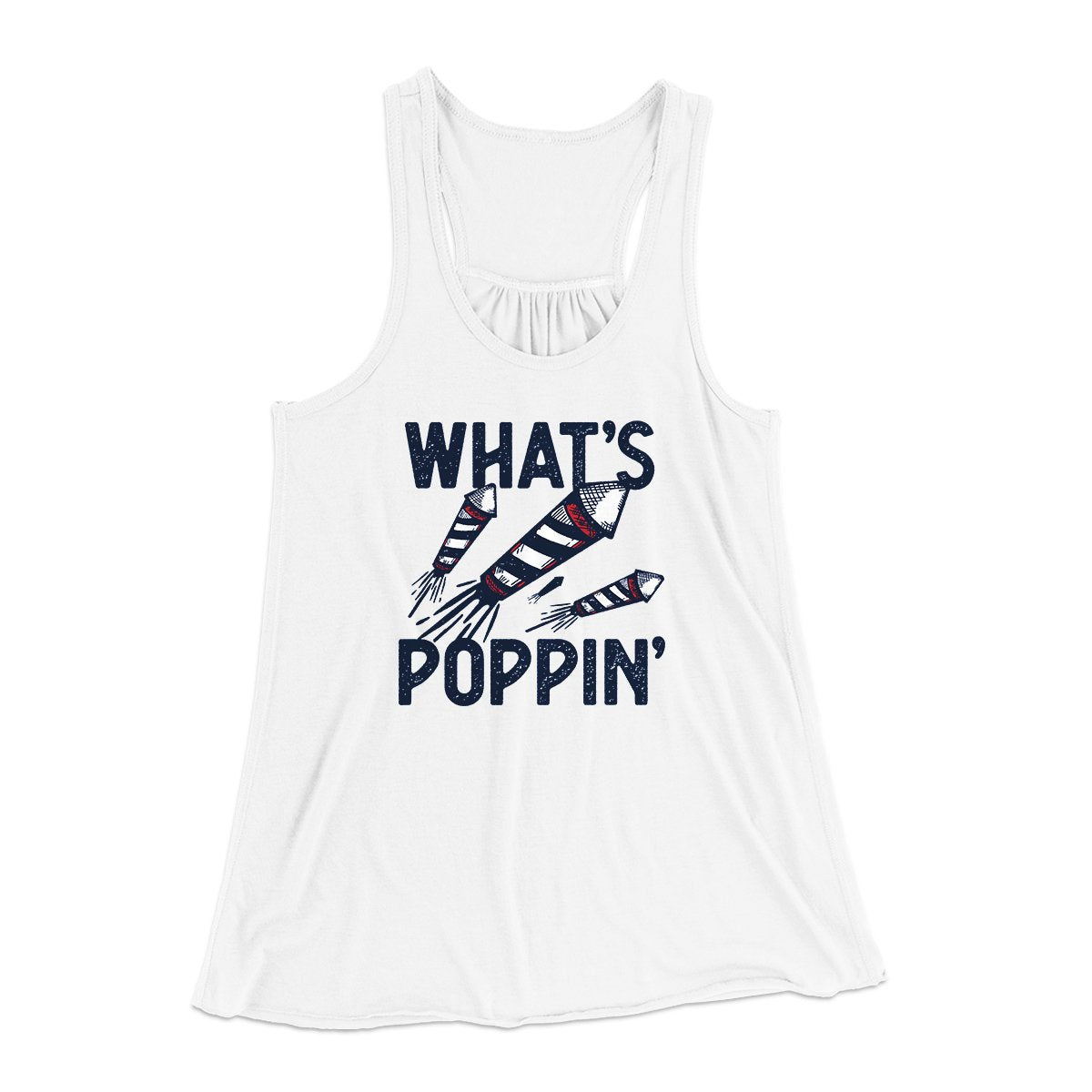 What's Poppin' Women's Flowey Tank Top | Funny Shirt from Famous In Real Life