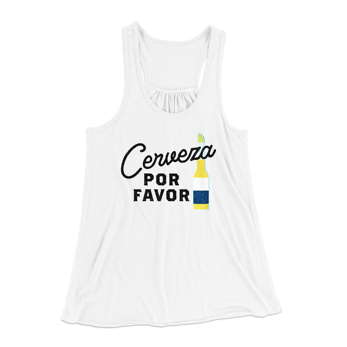 Cerveza, Por Favor Women's Flowey Tank Top | Funny Shirt from Famous In Real Life