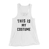 This Is My Costume Women's Flowey Tank Top White | Funny Shirt from Famous In Real Life
