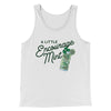 A Little Encourage-Mint Men/Unisex Tank Top White/Black | Funny Shirt from Famous In Real Life