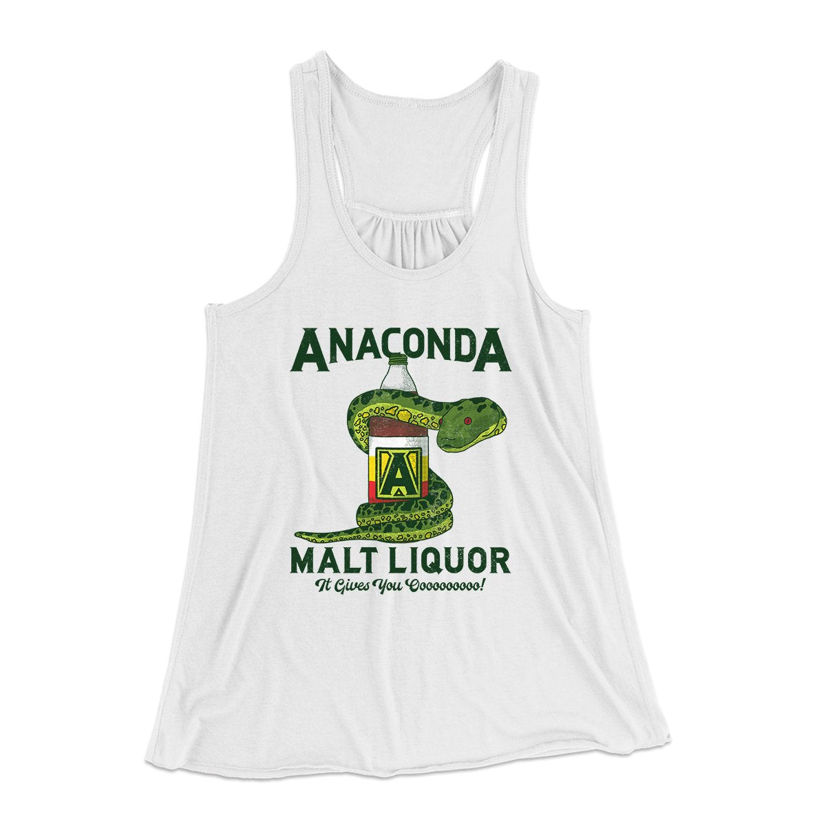Anaconda Malt Liquor Women's Flowey Tank Top | Funny Shirt from Famous In Real Life