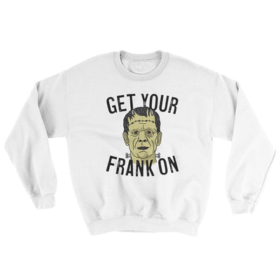 Get Your Frank On Ugly Sweater White | Funny Shirt from Famous In Real Life