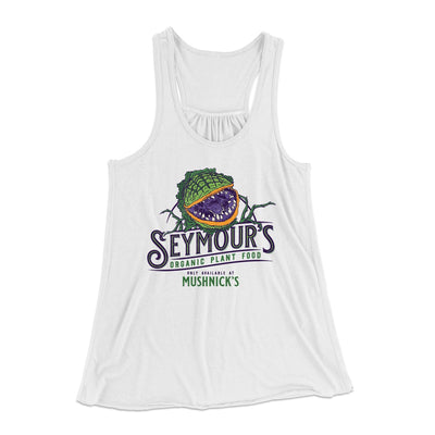 Seymour's Plant Food Women's Flowey Tank Top White | Funny Shirt from Famous In Real Life