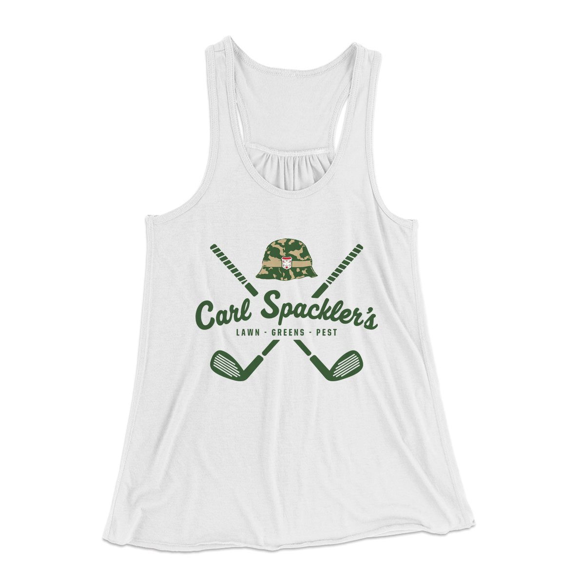 Carl Spackler's Groundskeeping Women's Flowey Tank Top | Funny Shirt from Famous In Real Life