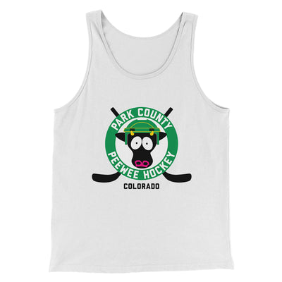 Park County Peewee Hockey Men/Unisex Tank Top White/Black | Funny Shirt from Famous In Real Life