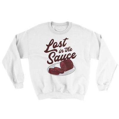Lost In The Sauce Ugly Sweater White | Funny Shirt from Famous In Real Life