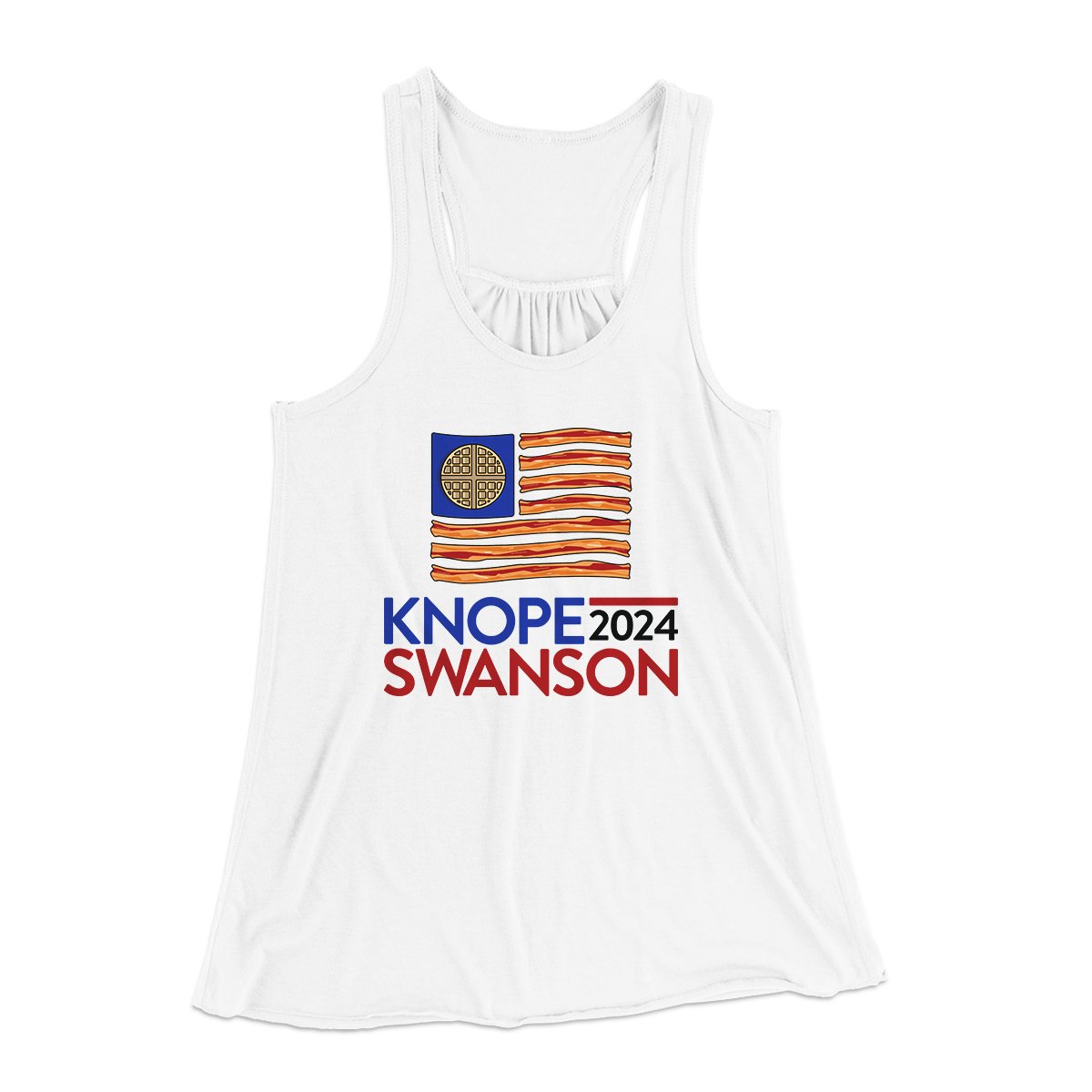 Knope Swanson 2024 Women's Flowey Tank Top | Funny Shirt from Famous In Real Life