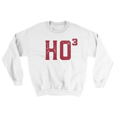 Ho Cubed Men/Unisex Ugly Sweater White | Funny Shirt from Famous In Real Life