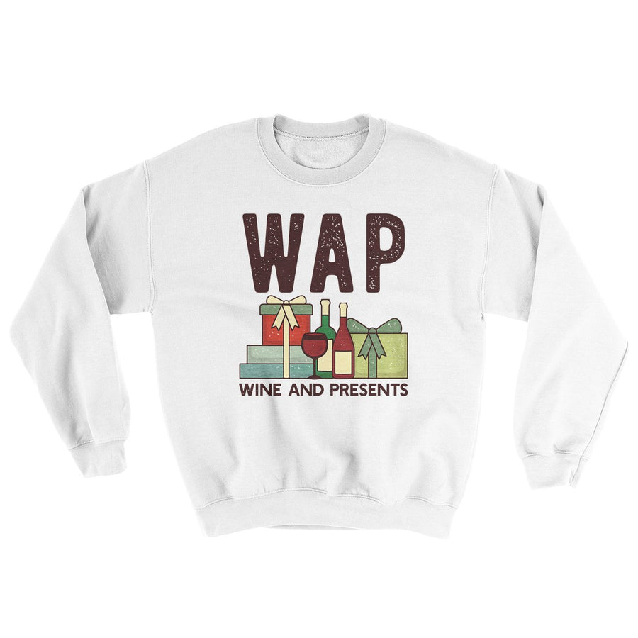 WAP- Wine & Presents Ugly Sweater | Funny Shirt from Famous In Real Life