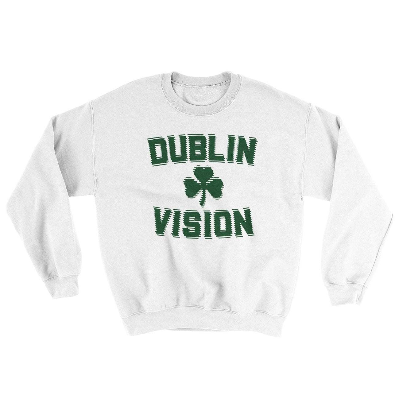Dublin Vision Ugly Sweater White | Funny Shirt from Famous In Real Life