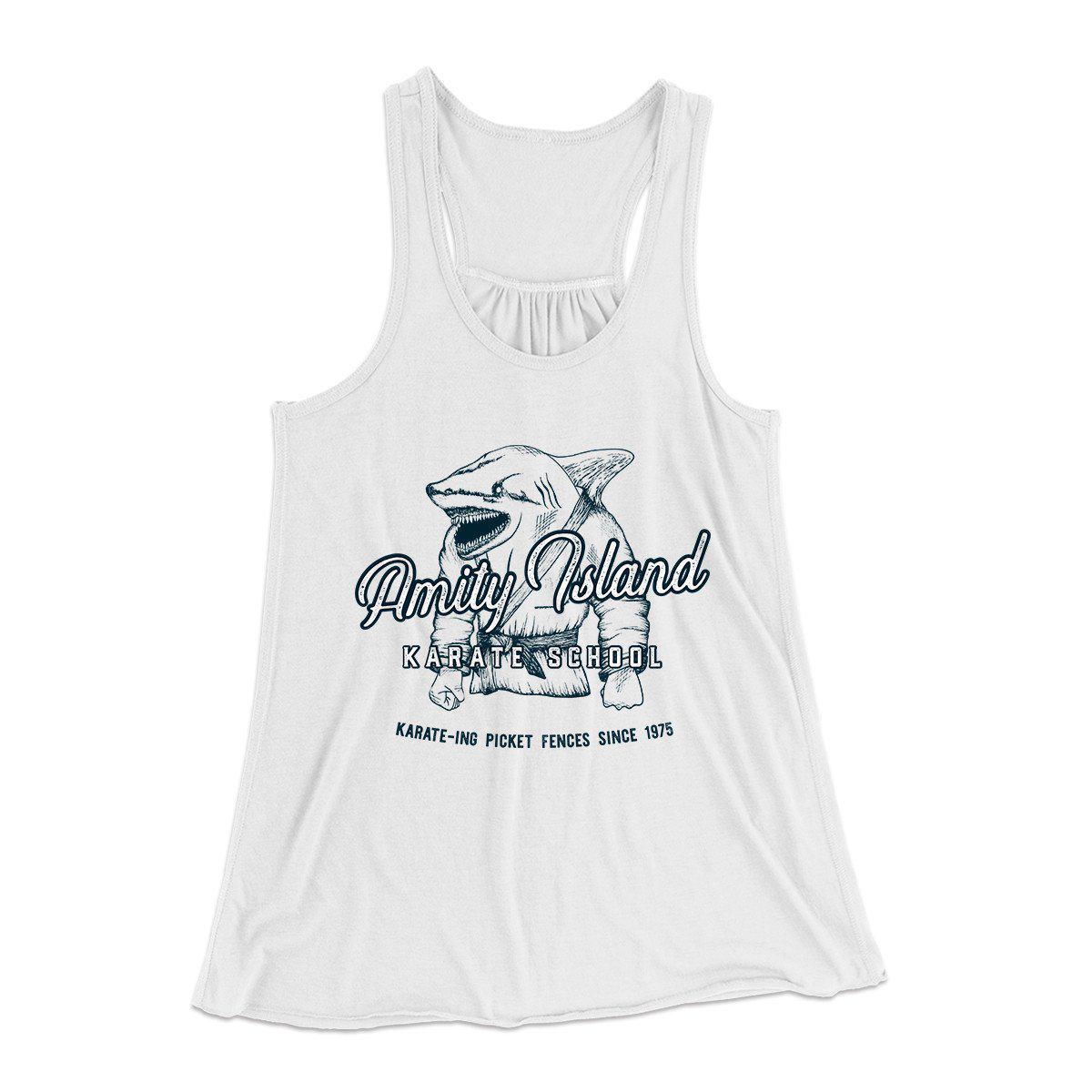 Amity Island Karate School Women's Flowey Tank Top | Funny Shirt from Famous In Real Life