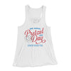 Pretzel Day Women's Flowey Tank Top White | Funny Shirt from Famous In Real Life