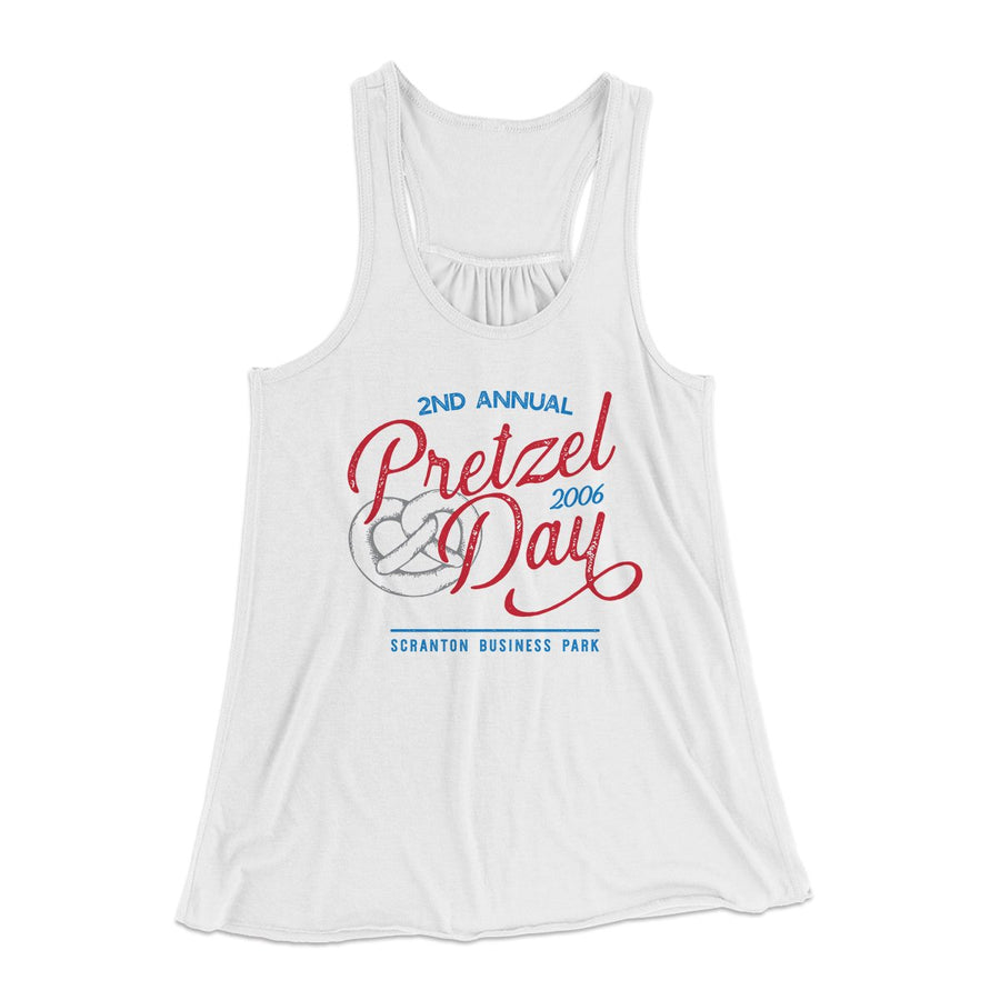 Pretzel Day Women's Flowey Tank Top | Funny Shirt from Famous In Real Life