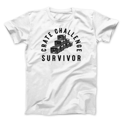 Crate Challenge Survivor 2021 Men/Unisex T-Shirt White | Funny Shirt from Famous In Real Life