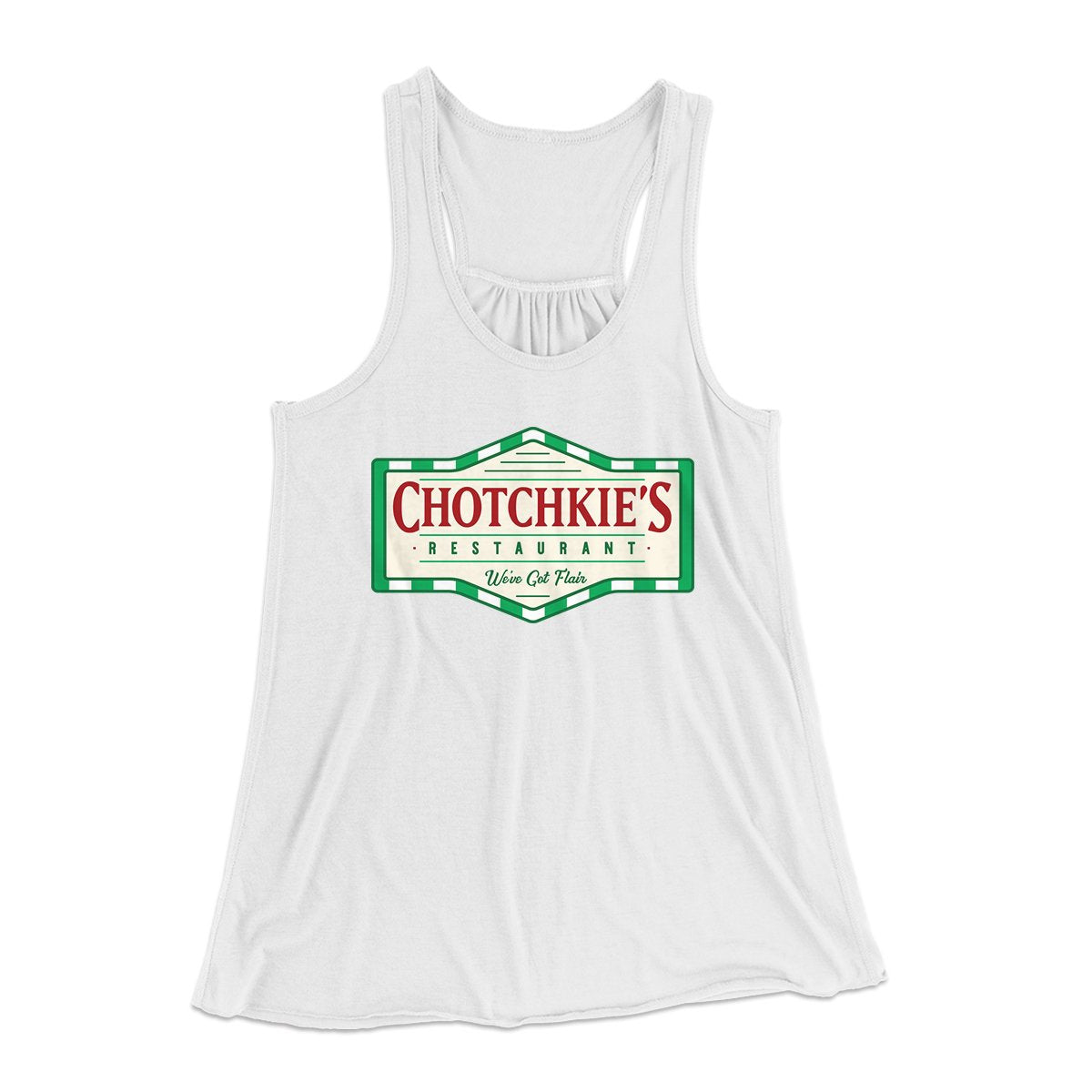 Chotchkie's Restaurant Women's Flowey Tank Top | Funny Shirt from Famous In Real Life