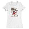 WKRP Turkey Drop Funny Thanksgiving Women's T-Shirt White | Funny Shirt from Famous In Real Life