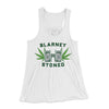 Blarney Stoned Women's Flowey Tank Top White | Funny Shirt from Famous In Real Life